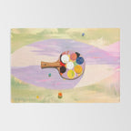 The Juggle Is Real. Ping-Pong Table Tennis Hustle, Sports Active Painting, Eclectic Bohemian Contemporary Motivation, Boss Mindset Work For Yourself Independence Illustration Rug Gallery Image 2