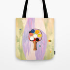 The Juggle Is Real. Ping-Pong Table Tennis Hustle, Sports Active Painting, Eclectic Bohemian Contemporary Motivation, Boss Mindset Work For Yourself Independence Illustration Tote Bag Gallery Image 1