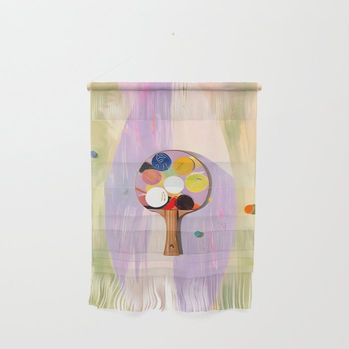 The Juggle Is Real. Ping-Pong Table Tennis Hustle, Sports Active Painting, Eclectic Bohemian Contemporary Motivation, Boss Mindset Work For Yourself Independence Illustration Wall Hanging Gallery Image 1
