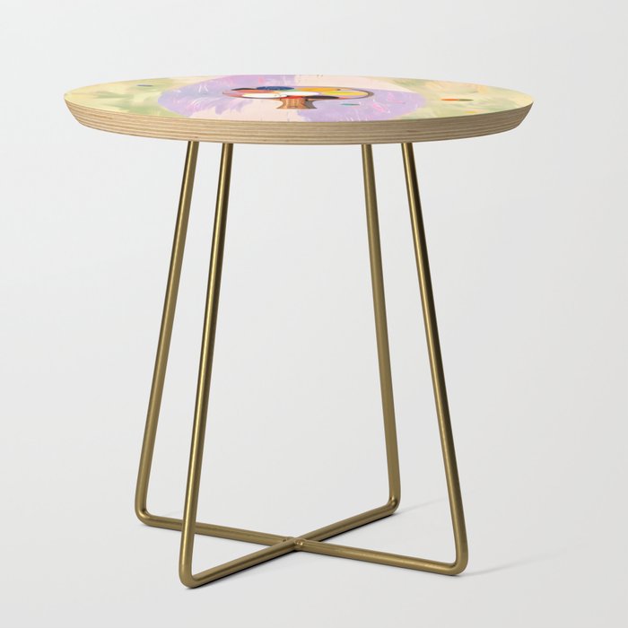 The Juggle Is Real. Ping-Pong Table Tennis Hustle, Sports Active Painting, Eclectic Bohemian Contemporary Motivation, Boss Mindset Work For Yourself Independence Illustration Side Table Gallery Image 1