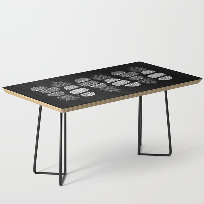 Pineapples (Dark/Sliced) Coffee Table Gallery Image 1