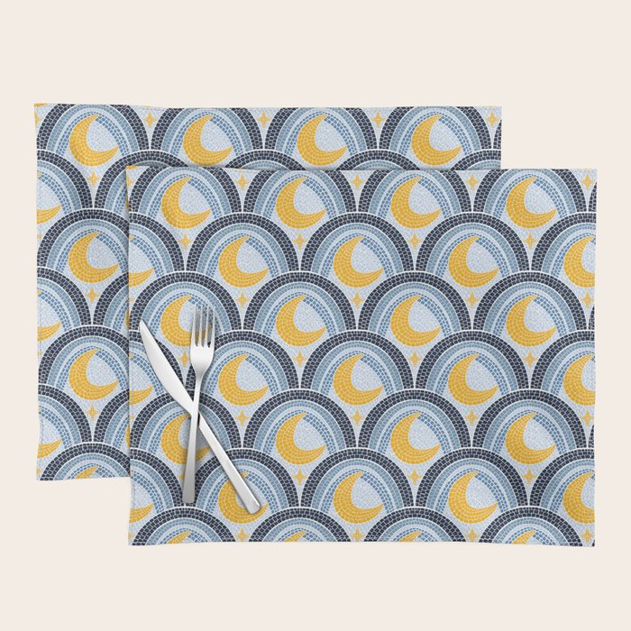 Mediterranean Moonlight Mosaic Placemat Gallery Image 1