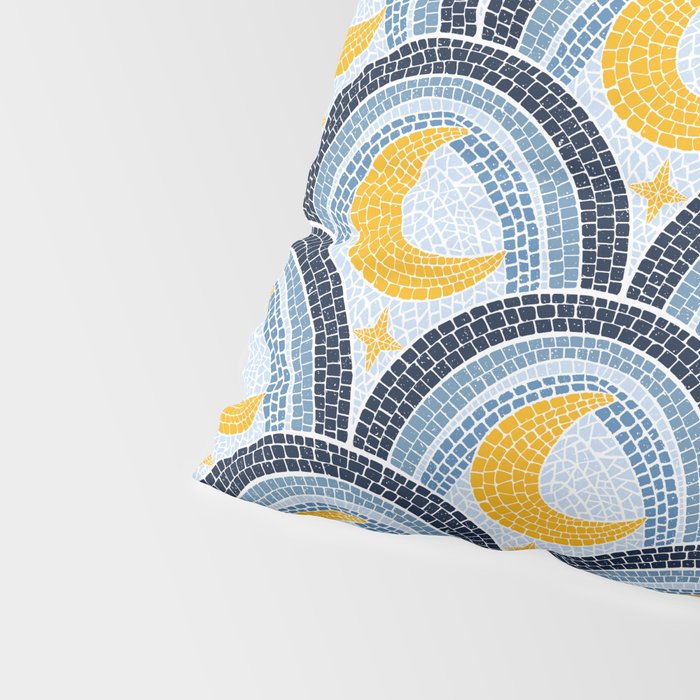 Mediterranean Moonlight Mosaic Pillow Sham Gallery Image 4