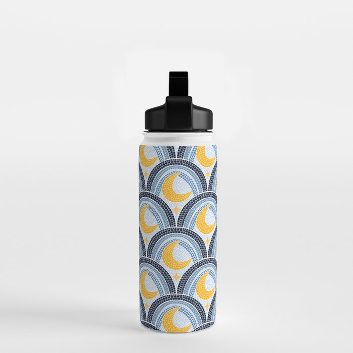 Mediterranean Moonlight Mosaic Water Bottle Gallery Image 2