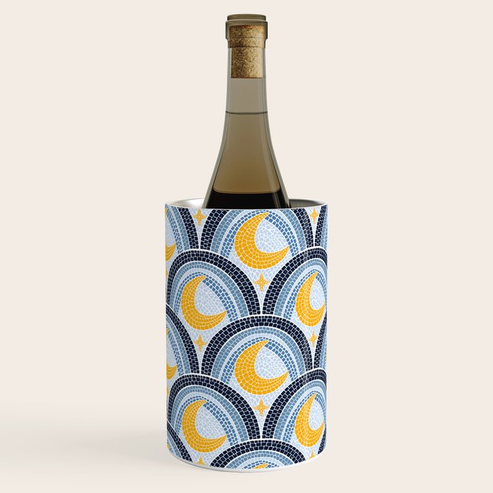Mediterranean Moonlight Mosaic Wine Chiller Gallery Image 2
