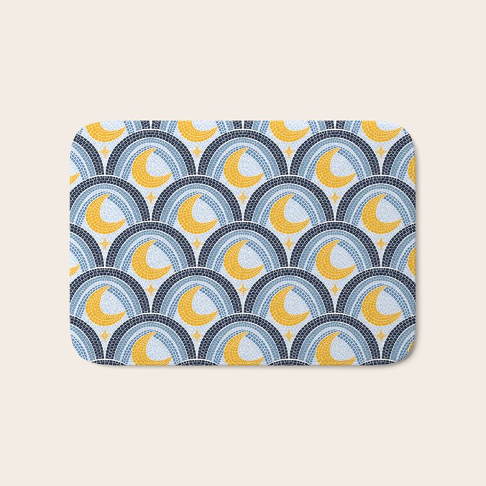 Mediterranean Moonlight Mosaic Bath Mat Gallery Image 1