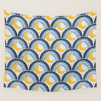Mediterranean Moonlight Mosaic Wall Tapestry Gallery Image 4