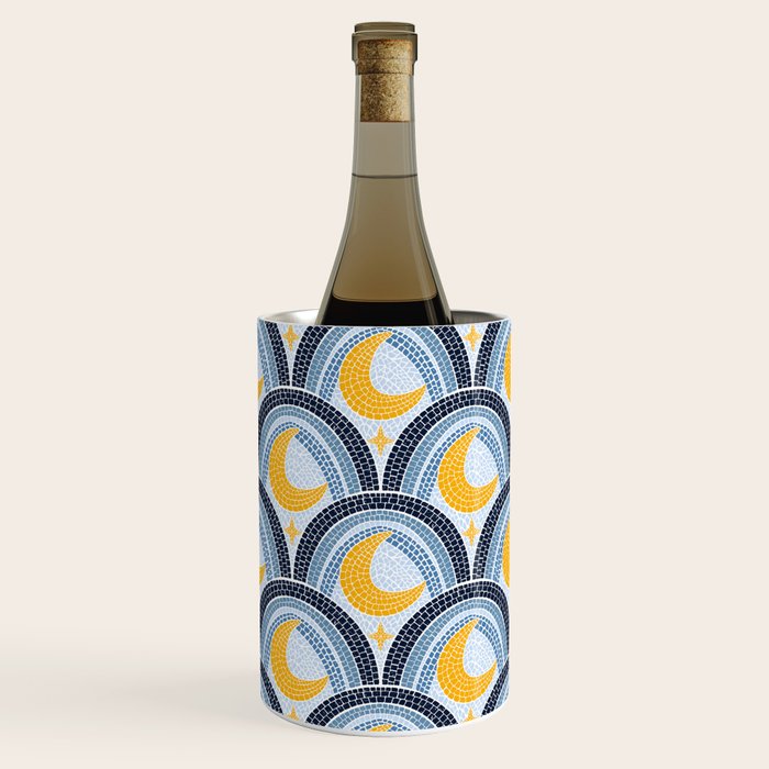Mediterranean Moonlight Mosaic Wine Chiller Gallery Image 3