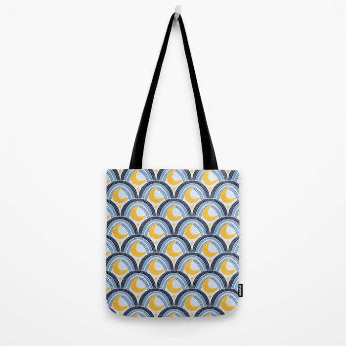 Mediterranean Moonlight Mosaic Tote Bag Gallery Image 2