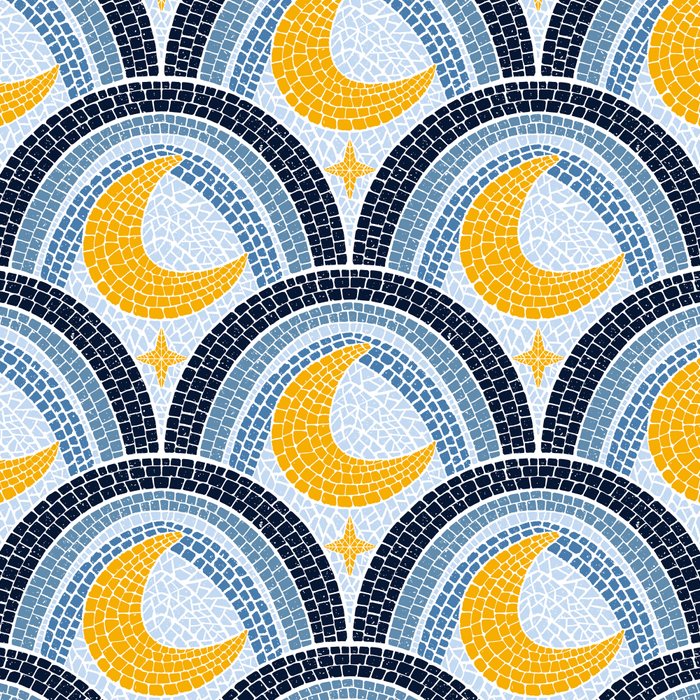 Mediterranean Moonlight Mosaic Coffee Mug Gallery Image 2