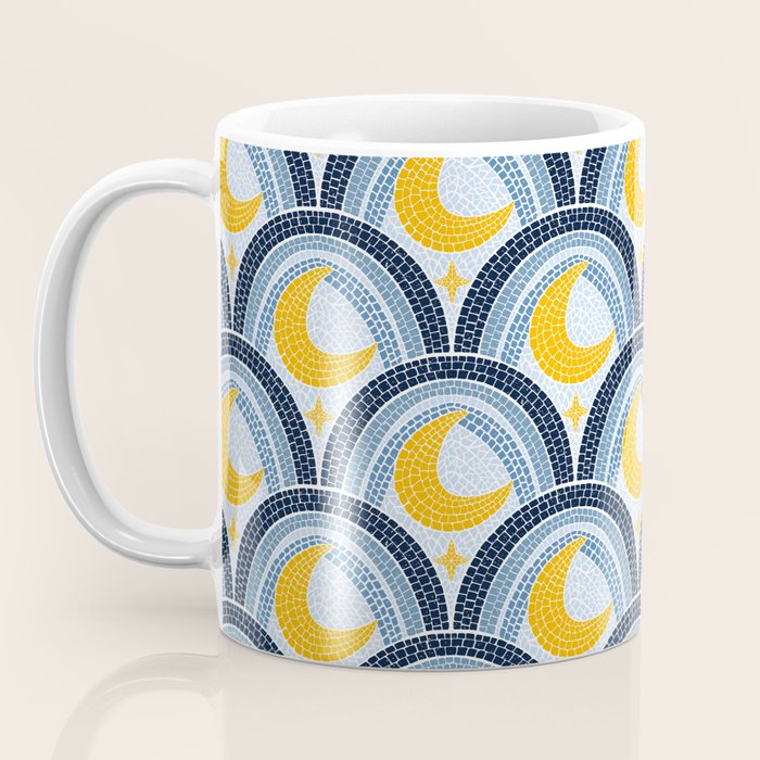 Mediterranean Moonlight Mosaic Coffee Mug Gallery Image 3