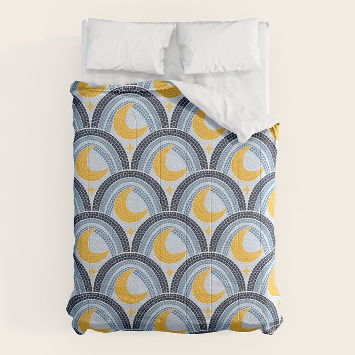 Mediterranean Moonlight Mosaic Comforter Gallery Image 1