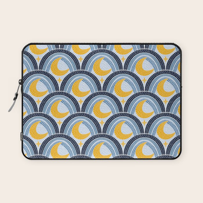 Mediterranean Moonlight Mosaic Laptop Sleeve Gallery Image 1
