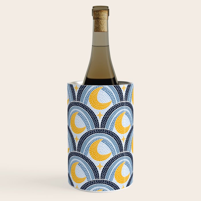 Mediterranean Moonlight Mosaic Wine Chiller Gallery Image 1