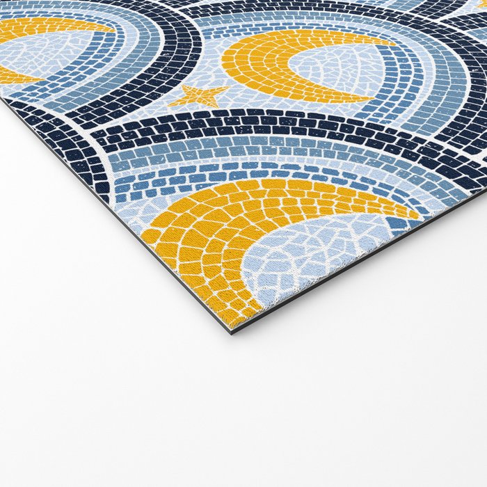 Mediterranean Moonlight Mosaic Welcome Mat Gallery Image 2