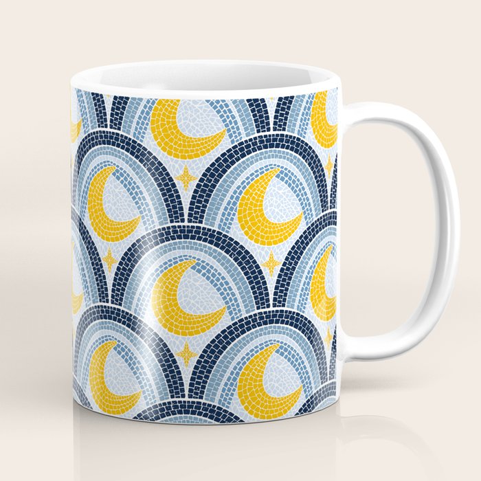 Mediterranean Moonlight Mosaic Coffee Mug Gallery Image 1