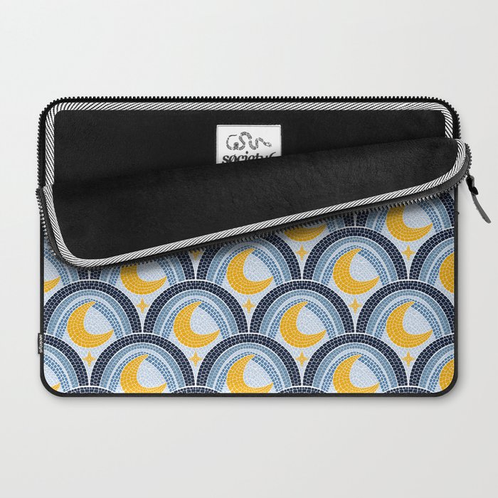 Mediterranean Moonlight Mosaic Laptop Sleeve Gallery Image 2