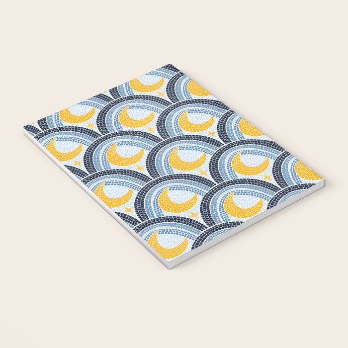 Mediterranean Moonlight Mosaic Notebook Gallery Image 3
