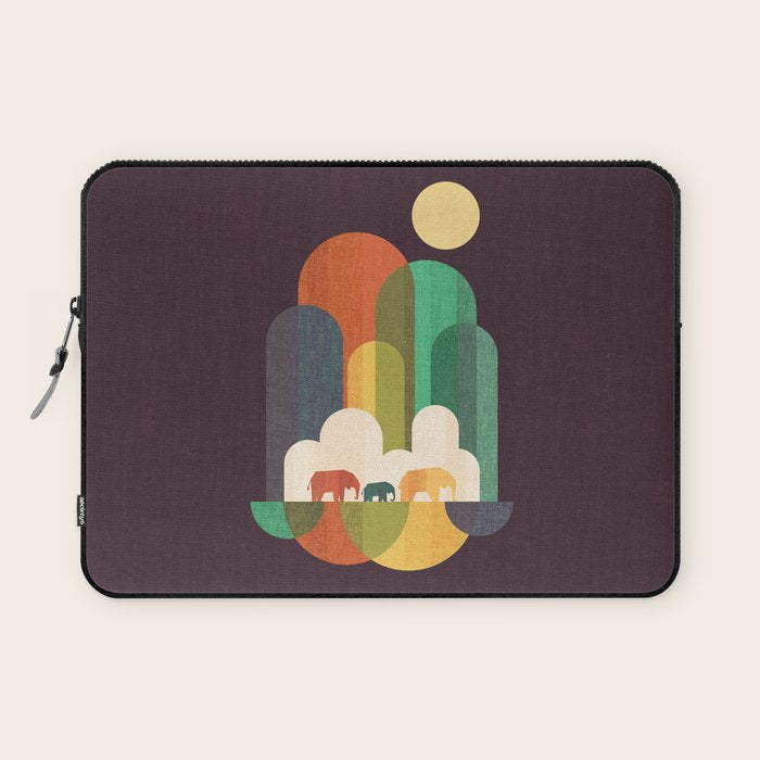 Elephant walk Laptop Sleeve Gallery Image 1
