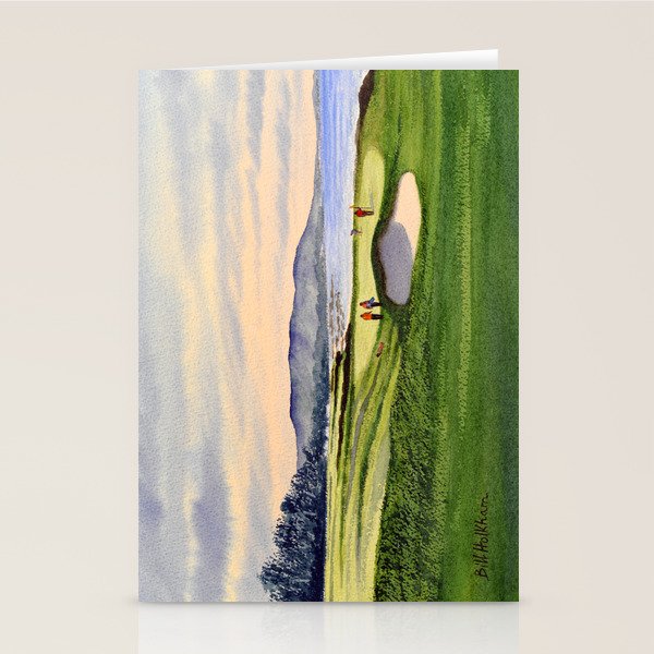 Pebble Beach Golf Course 9th Green Stationery Card Gallery Image 2