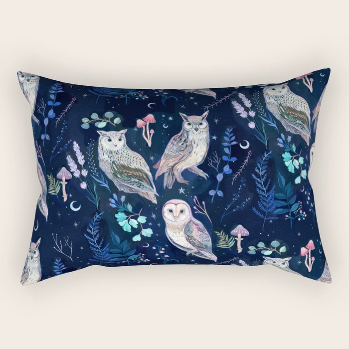 Night Owls Rectangular Pillow Gallery Image 2
