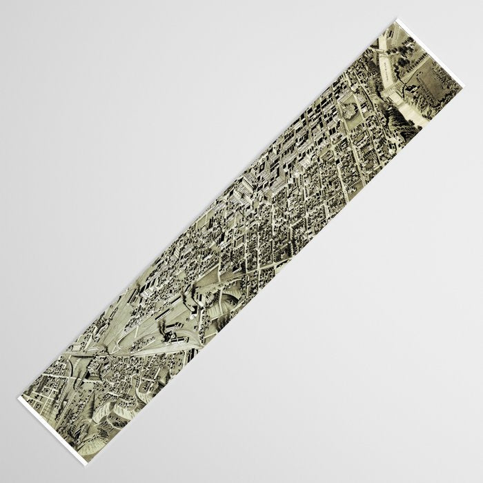 Fort worth texas vintage map Table Runner Gallery Image 3
