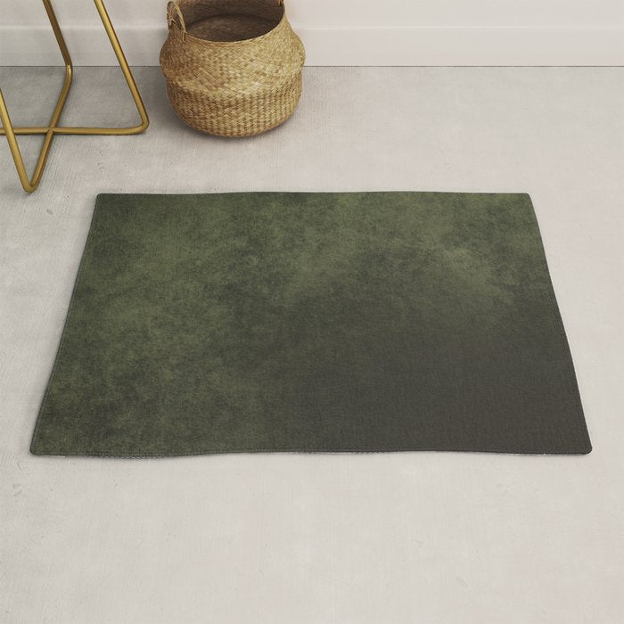 Old dark green Rug Gallery Image 1
