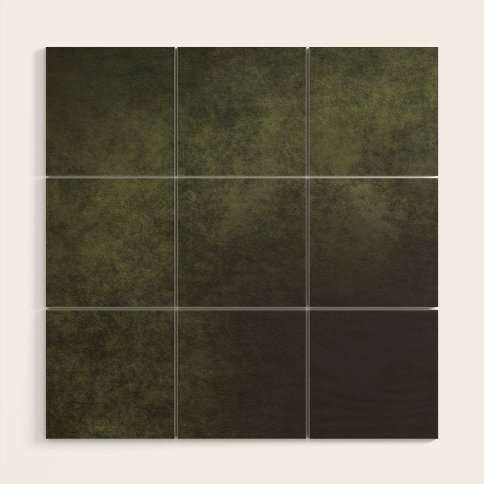 Old dark green Wood Wall Art Gallery Image 1