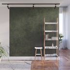 Old dark green Wall Mural Gallery Image 1