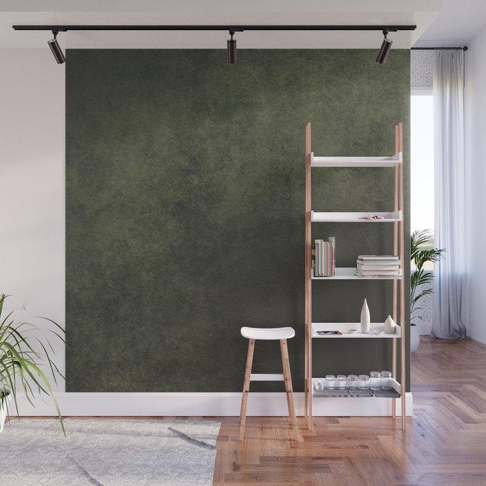 Old dark green Wall Mural Gallery Image 1