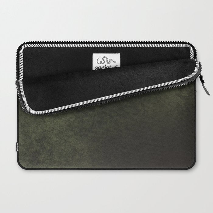 Old dark green Laptop Sleeve Gallery Image 2