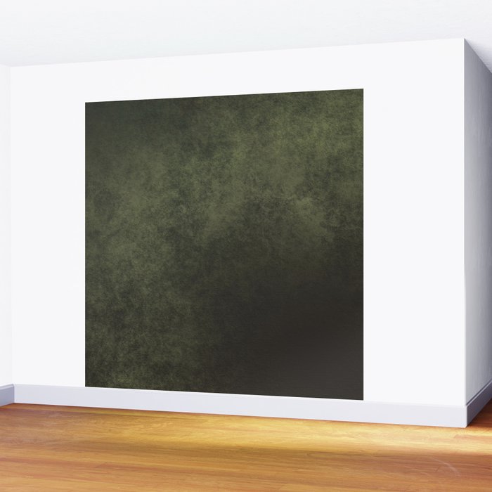 Old dark green Wall Mural Gallery Image 2