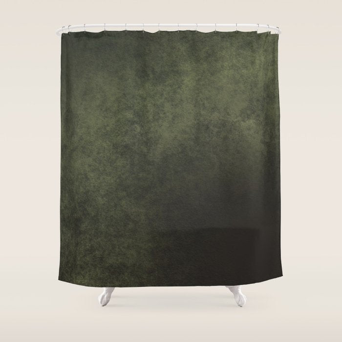 Old dark green Shower Curtain Gallery Image 1