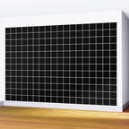 Grid Pattern Line Stripe Black and White Minimalist Geometric Stripes Lines Drawing Wall Mural Gallery Image 2