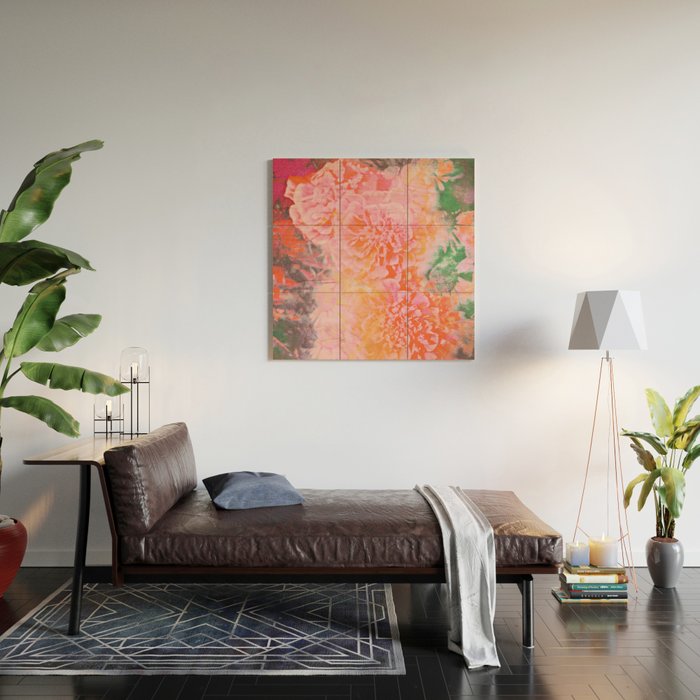 Floral Ecstasy Wood Wall Art Gallery Image 2