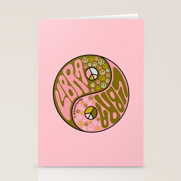 Libra Yin Yang Stationery Card Gallery Image 1
