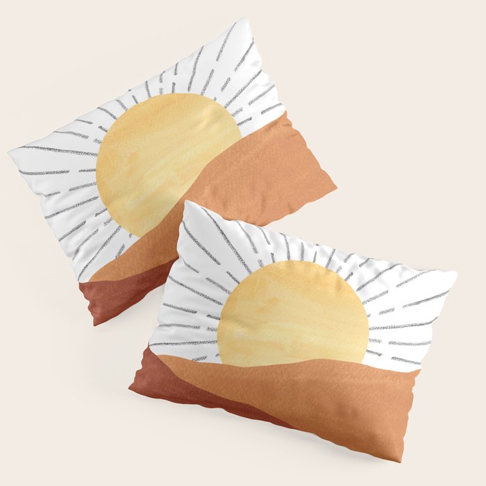 Terracotta desert sun Pillow Sham Gallery Image 1