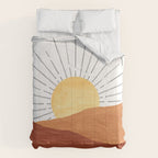 Terracotta desert sun Comforter Gallery Image 6