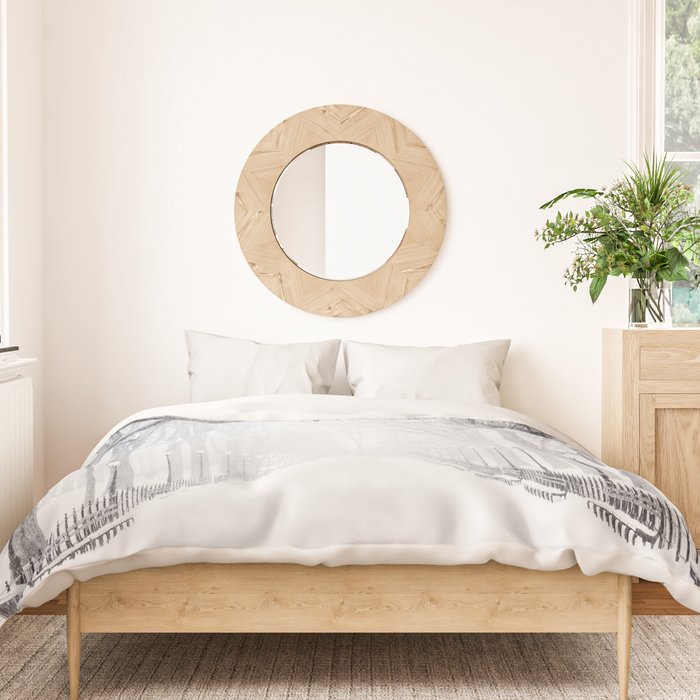 Snowy Park Duvet Cover Gallery Image 3