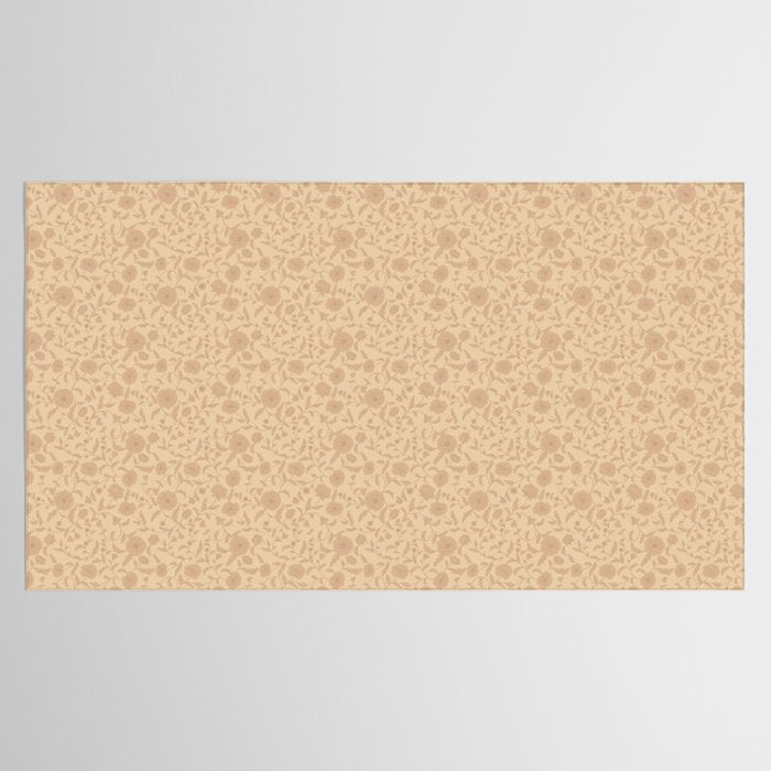 Vintage Floral Vines - Apricot Tablecloth Gallery Image 2