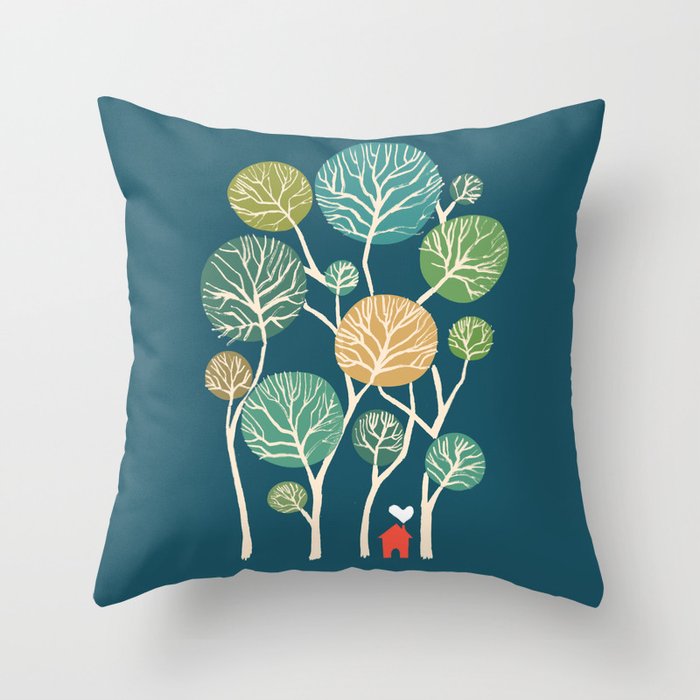 Little nest Throw Pillow Gallery Image 6