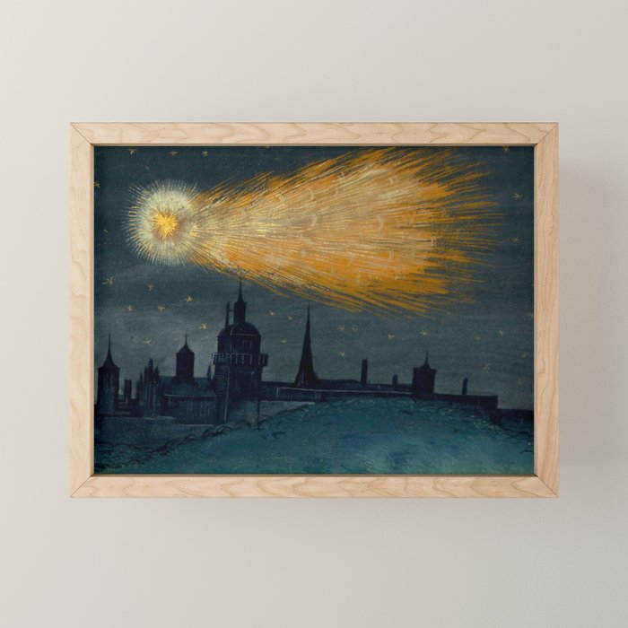 Augsburg miracle drawing book Book Of Miracles Comet Mini Art Print Gallery Image 1
