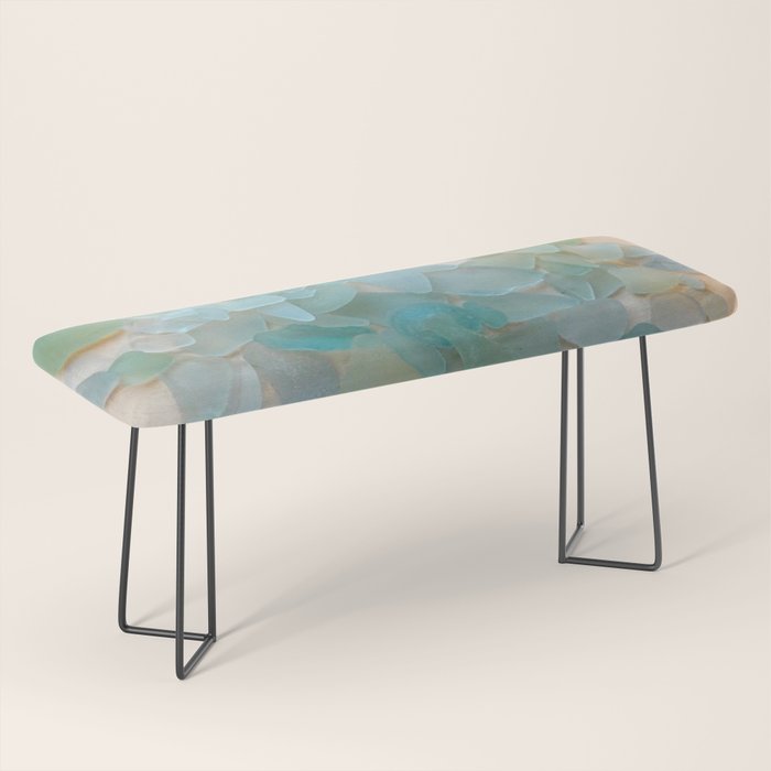 Ocean Hue Sea Glass Bench Gallery Image 1