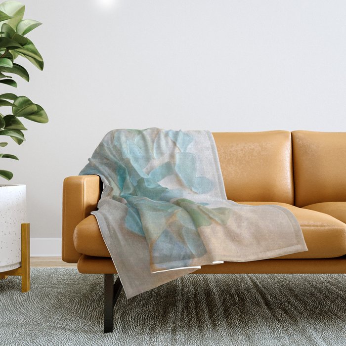 Ocean Hue Sea Glass Throw Blanket Gallery Image 1
