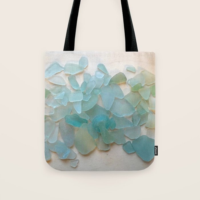 Ocean Hue Sea Glass Tote Bag Gallery Image 1
