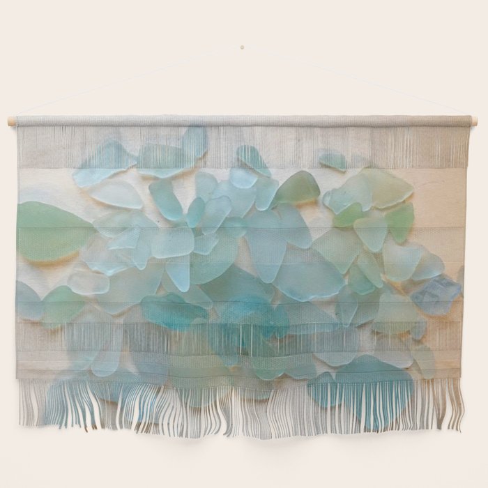 Ocean Hue Sea Glass Wall Hanging