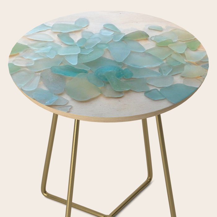 Ocean Hue Sea Glass Side Table Gallery Image 2