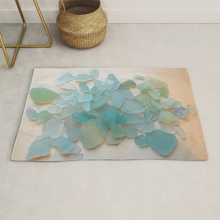 Ocean Hue Sea Glass Rug Gallery Image 1