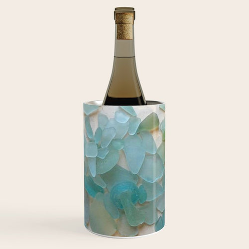 Ocean Hue Sea Glass Wine Chiller