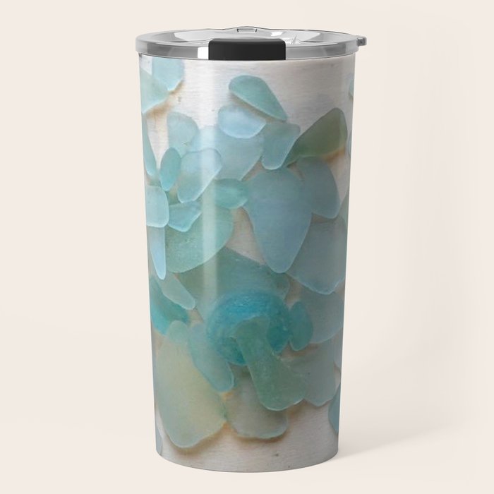 Ocean Hue Sea Glass Travel Mug Gallery Image 1